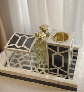 Cadeaux Luban Bakhoor Brûleur Oud Collection Belle Incrustation D'os Mabkhara Mère Perle Incrustation Plateau Acrylique Boîte Religieux Fraise - Product Image 6