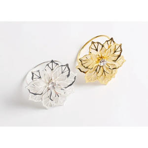 Anneaux de serviette martelés de conception antique porte-serviettes de couleur cuivre pour la décoration de table de dîner de fête de mariage - Product Image 6