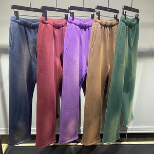 360-500gsm โพลีเอสเตอร์ผ้าฝ้ายเฮฟวี่เวทขาตรงซักได้ตามต้องการสไตล์วินเทจ - Product Image 4