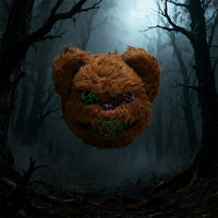 Masque de tête d'animal en peluche pour Halloween, idéal pour les fêtes costumées et les événements dansants - Respirant, tendance, en PU, design personnalisable pour adultes