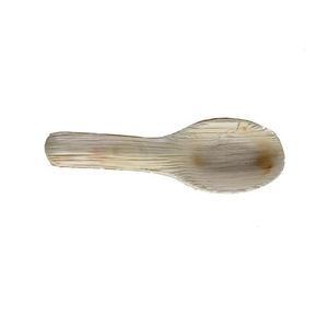 Cubiertos de hoja de palma cuadrados compostables desechables, cucharas de cena para servir comida en fiestas, bodas y restaurantes - Product Image 1