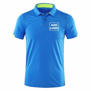 Logo d'entreprise imprimé personnalisé à séchage rapide décontracté à manches courtes pour T-shirt polo tissu tricoté respirant - Product Image 2