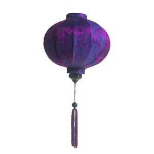 Lanterne vietnamienne décorative en soie, fabriquée à partir de soie, adaptée aux mariages, aux fêtes, à la décoration intérieure et aux présentoirs. - Product Image 1