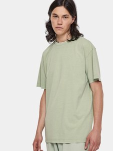 T-shirt pour homme délavé à l'acide 100% coton Streetwear vintage épais et surdimensionné Impression de logo personnalisé solide de grande taille de haute qualité - Product Image 5