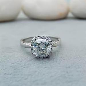 Anant 2ct Engagement <b>Ring</b> Natural Diamond Jewelry Wedding <b>Rings</b> Gold 18k Couple 22k White Necklaces Real Gold Weddings <b>Ring</b> - Product Image 1