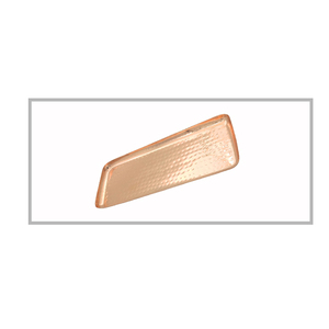 Bandeja de Servir de Metal de Cobre Martillado |   Bandeja Rectangular Decorativa para Servir, para Decoración del Hogar, Comedor, Mesa y Regalos - Product Image 1