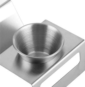 ที่ใส่ทาโก้เหล็กขัดเงาสีเงินหรูหราขนาดใหญ่ดีไซน์สมบูรณ์แบบสำหรับห้องครัวและสวนสไตล์ทาโก้ที่ให้บริการทุกวัน - Product Image 1