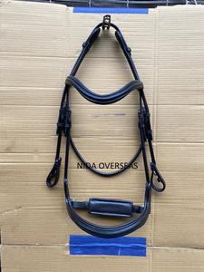 Brida de Salto para Caballos NIDA con Logotipo Personalizado, Cómoda y Anatómica, Acolchado de Cuero Suave, Cuero de Búfalo Indio Teñido Vegetalmente - Product Image 5