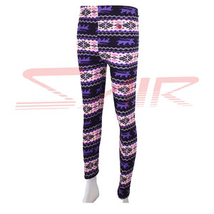 Vente en gros de leggings de yoga taille haute extensible dans les 4 sens 100% coton, vêtements de sport confortables, respirants et décontractés pour femmes - Product Image 6