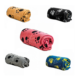 Coperta e Plaid per Animali Domestici in Cotone con Design Impronta di Zampa - Product Image 2