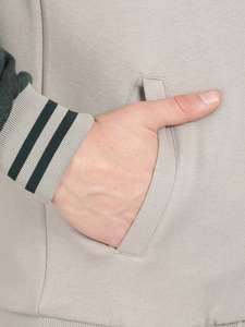 Veste d'université personnalisée OEM pour hommes vente en gros 100% coton col côtelé bouton de manchette Letterman College Baseball Bomber pour l'hiver - Product Image 5