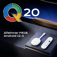 TV Stick Q20 Android 12.0 4K Ultra HD Streaming 2GB RAM 16GB BT 5.0 Chip H618 Wifi Doble Banda 2.4G 5G Control Remoto Inteligente 4 Núcleos