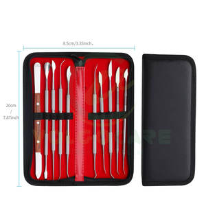 10PCS Stainless Steel Dental Wax <b>Carving</b> Tools Wax Carver <b>Carving</b> Set Surgical Dental Sculpture <b>Knife</b> Instrument - Product Image 4