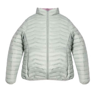 Chaqueta deportiva ecológica impermeable de lona de algodón reversible al por mayor abrigo de invierno ligero y cálido unisex con capucha y cremallera - Product Image 2