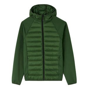 Chaqueta de plumón híbrida ligera para hombre, con capucha, acolchada, transpirable y personalizada para actividades al aire libre. - Product Image 3