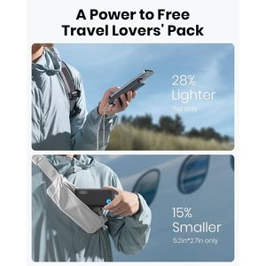 Caricatore portatile INIU più sottile e leggero 10000mAh USB C Power Bank per la ricarica in movimento - Product Image 4