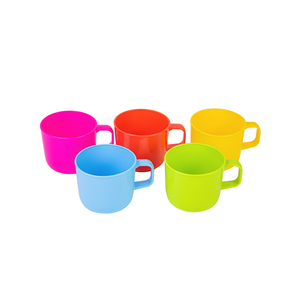 250ml BPA Free <b>Plastic</b> Mug <b>Cup</b> with Handle Lightweight Reusable Beverage <b>Cup</b> for Home Camping Giveaways for Cafe and Restaurant - Product Image 6