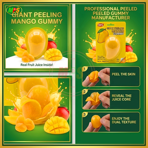 Caramelos <span class=keywords><strong>de</strong></span> Goma 3D <span class=keywords><strong>de</strong></span> Gran Tamaño para Venta al por Mayor |   Caramelos <span class=keywords><strong>de</strong></span> Mango/Banana Pelados Grandes, Certificados BRC/Halal - Product Image 3