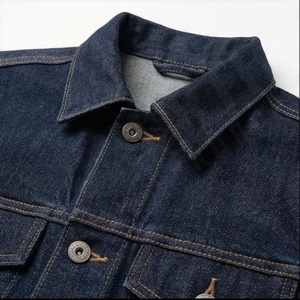 Veste en jean personnalisée de haute qualité, teinte unie, brute, respirante, couleur personnalisée, denim extensible, veste élégante, vêtement d'extérieur - Product Image 4
