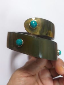 CORNE DE DÉCOR fait à la main luxe en gros naturel buffle boeuf corne de vache bracelet bijoux de mode pour hommes et femmes - Product Image 5