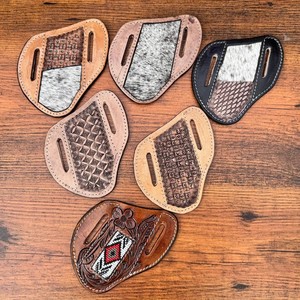 Étui de couteau tactique en cuir véritable pour l'extérieur Multitool Holster Organizer Folding Knife Sheath Hunting Knife Sheath for Unisex - Product Image 2