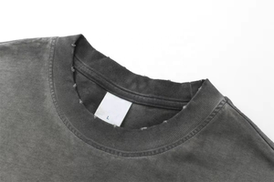 Camiseta de algodón 2025 personalizable de alta calidad 100%, Camiseta holgada de verano de gran tamaño Boxy Fit para hombres - Product Image 3