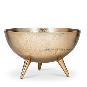 Tazón Redondo de Metal Plateado, Centro de Mesa Decorativo Moderno para Mesa de Centro, Mesa de Comedor, Decoración de Hotel - Product Image 5