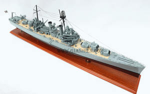 Gia Nhien Fabricant Approuvé Conception Personnalisée quantité minimale de commande Basse USS Philadelphia ARTISANAT EN BOIS-Maquette en bois - Product Image 5