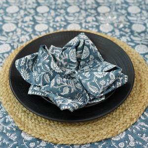 Mantel de algodón 100% hecho a mano rectángulo de tamaño personalizado con diseño floral impreso para decoración de bodas o fiestas de hoteles en casa - Product Image 6