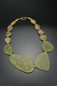 Collar Artesanal para Mujer, Cuentas de Resina de Alta Calidad, Cadena Plateada, Estilo Clásico, Moda India, Aniversarios, Artesanía en Resina - Product Image 4