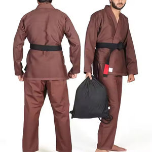 Ensemble de kimonos de Jiu-Jitsu pour hommes, uniforme d'entraînement traditionnel, vêtements d'entraînement pour adultes, 100% coton, léger et respirant pour les arts martiaux - Product Image 1