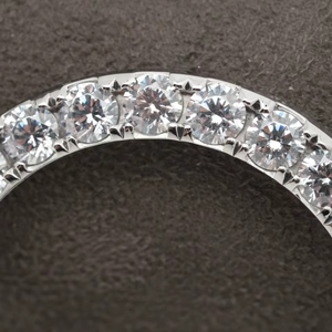 Luxira Jewels Handmade Silver Tone Stainless Steel Moissanite Luxury <b>Watch</b> Bezel <b>Ring</b> 40mm Dazzling Pave Set Clear Cut Stones - Product Image 2