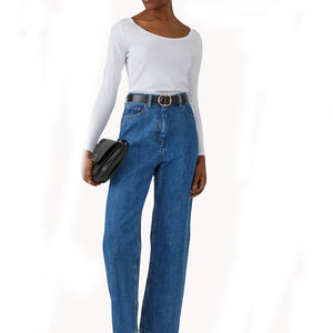 T-shirt à manches longues et col rond pour femmes 100% coton biologique très respirant et durable - Product Image 1