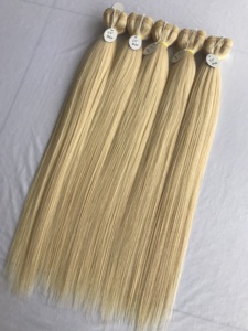 24 ''Straight Raw Indian Temple Virgin Remy Hair Extension #60 Color Single Drawn Cutícula Alineada 12A 11A Proveedor al por mayor - Product Image 2