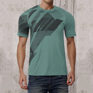 Camisetas de manga corta para hombre, camisetas transpirables de mezcla de algodón para hombre, camisetas con logotipo personalizado a precio al por mayor para hombre - Product Image 6