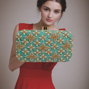 En gros élégant 2025 indien à la main broderie travail pochette sac à main pour les femmes à la mode fête de mariage sacs de soirée Lady Style - Product Image 6