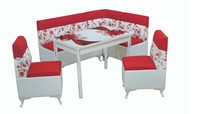 Ensemble de table de cuisine et de salle à manger de haute qualité avec chaises à base métallique - Chaises noires Design moderne