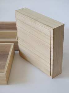 Bandeja de madera apilable pequeña - Product Image 3