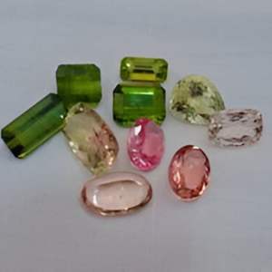 อัญมณีอัญมณีแบบหลวมหลายทัวร์มาลีนหินธรรมชาติสำหรับสร้อยคอสร้อยข้อมือและต่างหู - Product Image 1