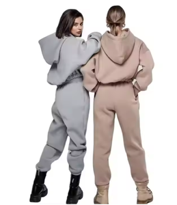 Sudadera Corta con Capucha de Manga Larga para Mujer, de Alta Calidad, Resistente al Viento, con Logotipo Personalizado, para Gimnasio, Fitness, Aire Libre, Spandex/Algodón - Product Image 2