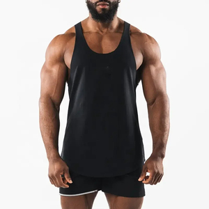 Manufacturer's Muscle Fitness Tank Top <b>for</b> <b>Men</b> Casual Plus Size Breathable Gym <b>Singlet</b> Sleeveless Customized Color Print Design - Product Image 1