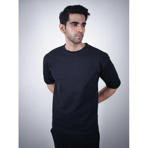 T-shirt Homme Hip Hop 100% Coton Haute Qualité, Épaules Tombantes, Manches Courtes, Logo Personnalisé sur le Devant, Anti-Plis, Respirant, Grandes Tailles - Product Image 5