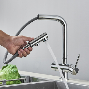 Bồn rửa nhà bếp Mixer 3 trong 1 với pull out lọc nước thép không gỉ 3 wege wasserhahn 3 cách Mixer nước TAP - Product Image 2