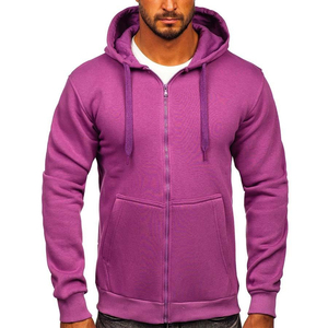 Sudadera con Capucha y Cremallera para Hombre, de Algodón Suave, Informal, Estilo Urbano, Cómoda para el Día a Día, Talla Grande - Product Image 3