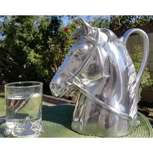 Grande carafe en cuivre ornée de style bohème, avec cristaux de Bohême, design contemporain, pour usage extérieur, domestique ou professionnel, personnalisable, ZAHID EXPORTS - Product Image 2