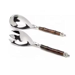 Estilo de lujo Mejor acabado Acero inoxidable Arroz Servidor de ensalada para el hogar Mango de buena calidad Cuchara de metal Cuchara para servir - Product Image 6