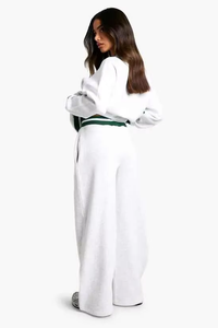 Pantalons de survêtement larges pour femmes, doux et chauds, taille élastique, molleton confortable, détente décontractée, tous les jours, hiver, décontracté, respirant - Product Image 5