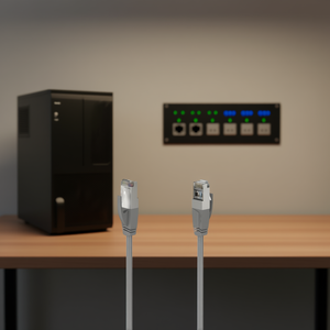 Cable de Red Hama 5E F/UTP Gris de 3m 00200669 0810999 para Transmisión de Datos - Product Image 3