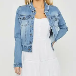 À la mode Femmes Denim Bouton Up Veste Surdimensionné Jean Manteau Décontracté Automne Outwear Confortable et Élégant Dames - Product Image 5