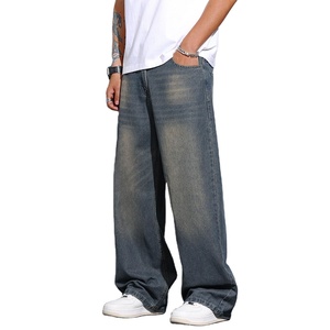 Pantalon en jean oversize de haute qualité et à bas prix pour hommes avec couleur personnalisée prix raisonnable pantalon en denim oversize pour hommes pour adultes - Product Image 6